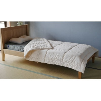 ピュアコットン薄掛ふとん+オリジナルフランネル掛ふとんカバーセット(SLサイズ:150×210cm)