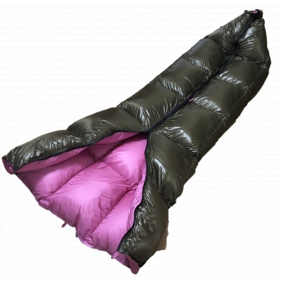 羽毛シュラフ(寝袋・封筒型)ホワイトダックダウン85%