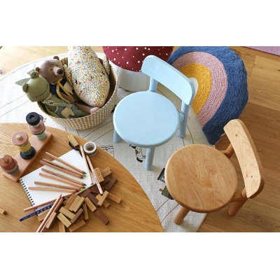 ニカ キッズチェア クリア塗装