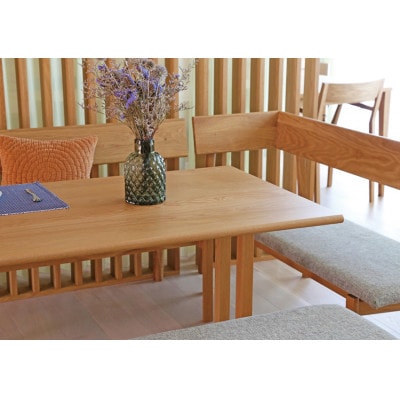 アルコ ダイニングテーブル ホワイトオーク W150×D80cm