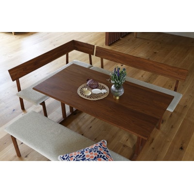 アルコ ダイニングテーブル ウォルナット W150×D80cm