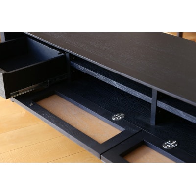 モル 200TVボード ホワイトオーク　黒塗装