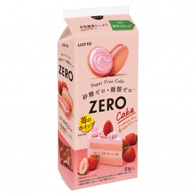【ロッテ】ゼロ　シュガーフリーケーキ《苺のホイップ》20個セット【配送不可地域：離島】