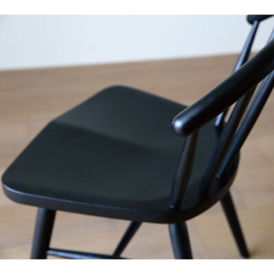 アンチェア ブラック【天然木製】【5年保証】【高野木工】【配送不可地域：離島】