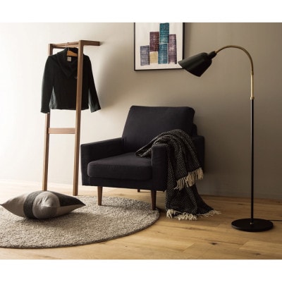 レオソファー 1P ダークグレー BR脚【5年保証】【高野木工】【配送不可地域：離島】