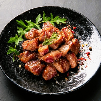 【A4～A5】博多和牛サイコロステーキ　400g(筑後市)【配送不可地域：離島】