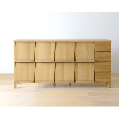 本棚  レッチェ 180マガジンレコードラック オーク【10年保証】【高野木工】【配送不可地域：離島】