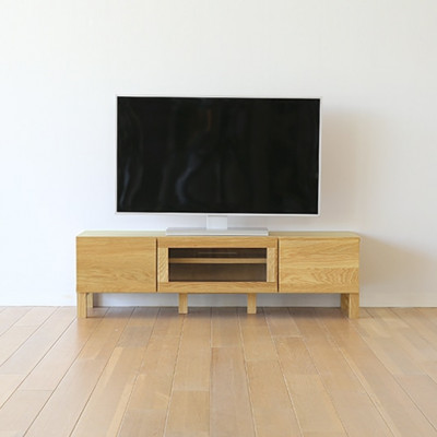 天然木製 TVボード 幅120cm　レッチェ120TVホワイトオーク材【十年保証】【高野木工】