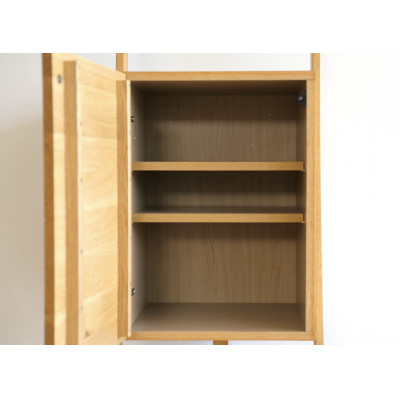 開き戸型 レイリア48サイドボード(左開き) ホワイトオーク【高野木工】【10年保証】