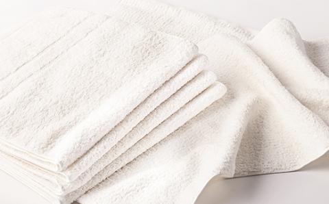 【日本製】 ナチュラルコットン ハーフサイズバスタオル (オフホワイト) 2柄 5枚セット