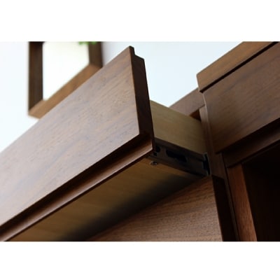 木製ドレッサー 化粧台 鏡台 レッチェ80ドレッサー ウォルナット【10年保証】【高野木工】