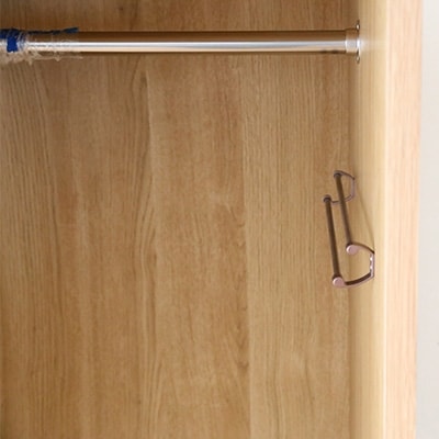 木製クローゼット レッチェ120 ワードローブ 引き戸 ホワイトオーク【10年保証】【高野木工】