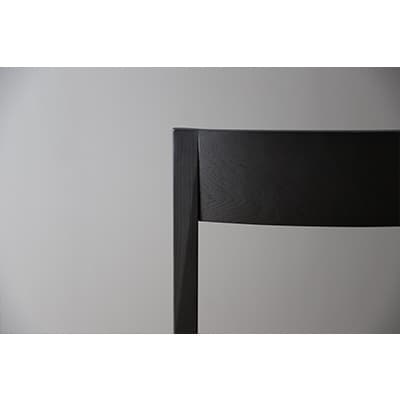 キールチェア ホワイトオーク黒塗装【高野木工】
