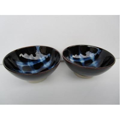 水田焼　絣文様ご飯茶碗2個セット