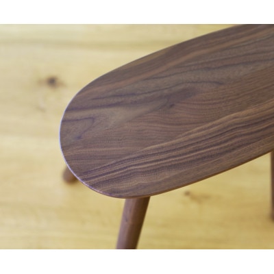 ルーベ  90ワイドスツール ウォルナット