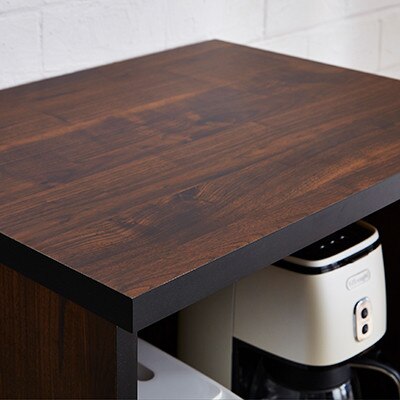 幅59cmコンパクトサイズ レンジ台 スイム【カラー:ウォールナット】【配送不可地域：離島】