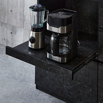 キッチンカウンター レンジ台 レンジボード アンサンブル 幅178.6 【カラー:アッシュグレイ】【配送不可地域：離島】