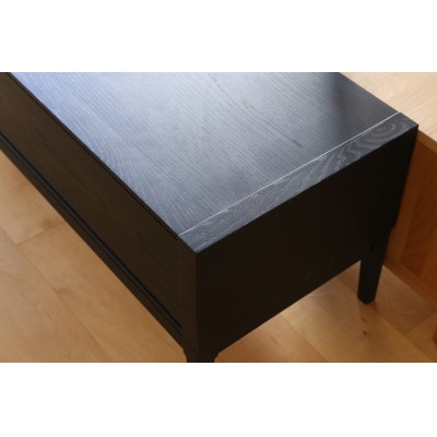 モル 150TVボード ホワイトオーク　黒塗装