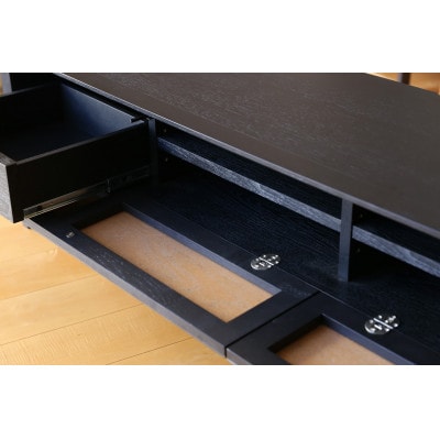 モル 180TVボード ホワイトオーク　黒塗装