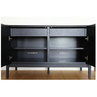 モル 170サイドボード ホワイトオーク　黒塗装