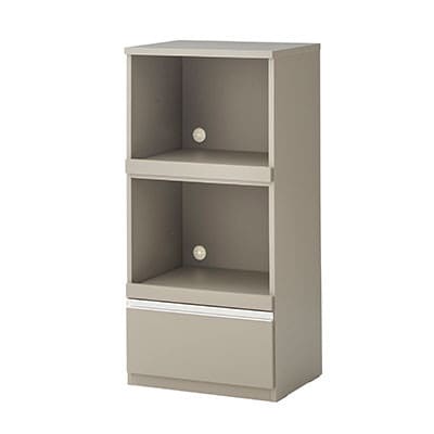 幅59cmコンパクトサイズ レンジ台 スイム【カラー:アッシュグレイ】【配送不可地域：離島】