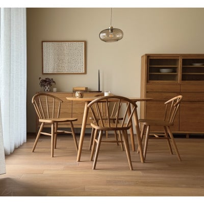 アンチェア ホワイトオーク【天然木製】【5年保証】【高野木工】【配送不可地域：離島】