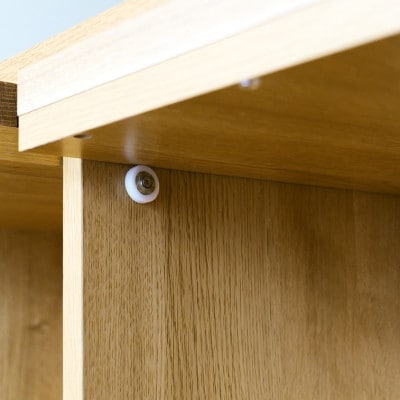 本棚  レッチェ 105マガジンレコードラック オーク【10年保証】【高野木工】【配送不可地域：離島】