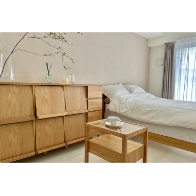 本棚  レッチェ 143マガジンレコードラック オーク【10年保証】【高野木工】【配送不可地域：離島】