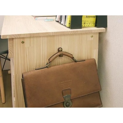 天然木パイン材デスク(学習机)「エル」2点セット