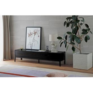 モル 200TVボード ホワイトオーク　黒塗装