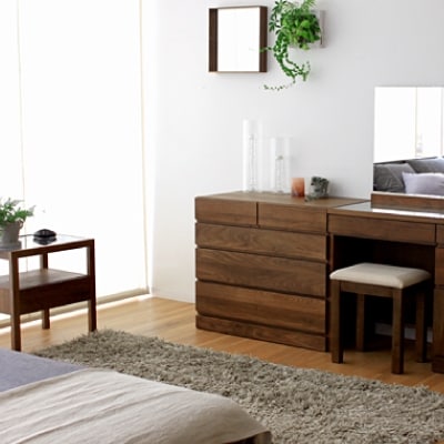 木製 収納 チェスト 箪笥 レッチェ80サイドチェスト ウォルナット【10年保証】【高野木工】