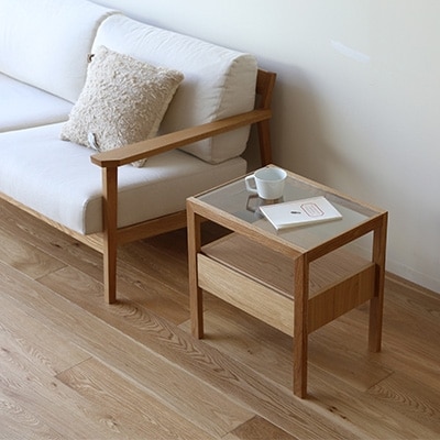 レッチェ　50サイドテーブルWO【高野木工】