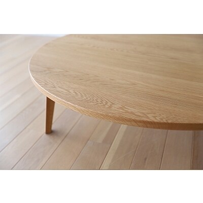 プレーン　ラウンドリビングテーブルWO105【高野木工】