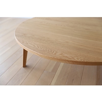 プレーン　ラウンドリビングテーブルWO120【高野木工】