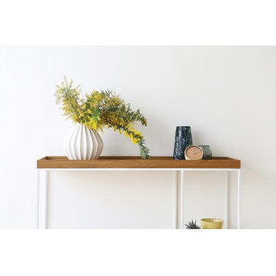 リニエ コンソールテーブル ホワイトオーク/フレーム:ホワイト