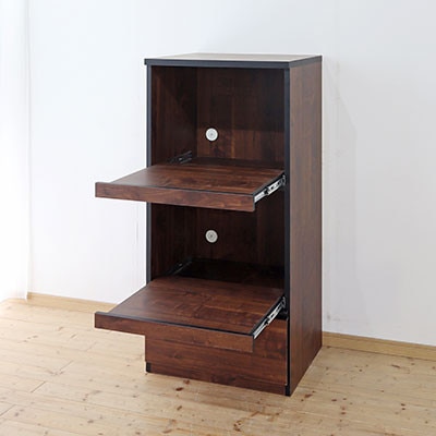 幅59cmコンパクトサイズ レンジ台 スイム【カラー:ウォールナット】【配送不可地域：離島】