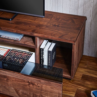 幅180cmブルックリン風テレビ台 フレッド【カラー:ウォールナット】【配送不可地域：離島】