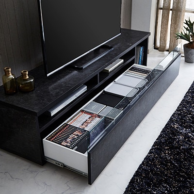 幅180cmブルックリン風テレビ台 フレッド【カラー:ストーンホワイト】【配送不可地域：離島】