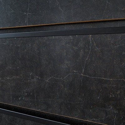 キッチンカウンター レンジ台 レンジボード アンサンブル 幅178.6 【カラー:ストーンブラック】【配送不可地域：離島】