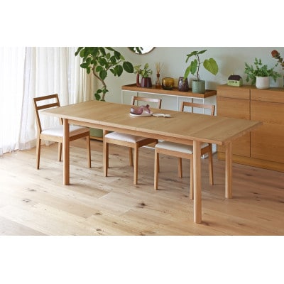 伸長式ダイニングテーブル ORPオープW160～200cm ホワイトオーク【10年保証】【高野木工】