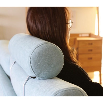 レオ ヘッドレスト ライトブルー【5年保証】【高野木工】【配送不可地域：離島】