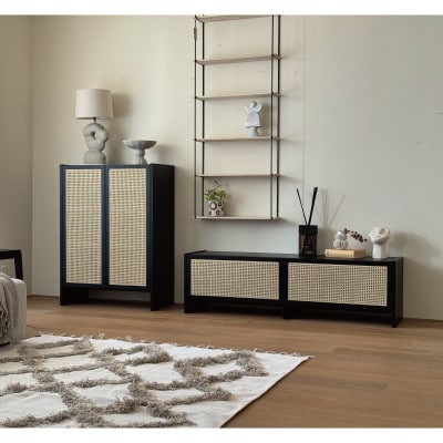 ブレス 80キャビネット ブラック【キャビネット】 【10年保証】【高野木工】