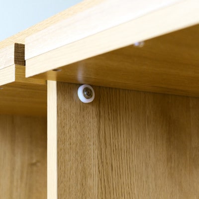 本棚  レッチェ 68マガジンレコードラック オーク【10年保証】【高野木工】【配送不可地域：離島】