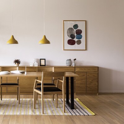 天然木アートフレーム　SEVEN ZEN STONES(ABC-27)【高野木工】