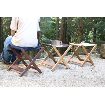 タタモ 折りたたみスツール ウォルナット 【10年保証】【高野木工】(筑後市)