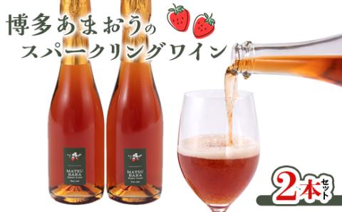 博多あまおうのスパークリングワイン2本セット【配送不可地域：離島】