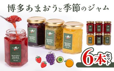 博多あまおうのジャムと季節のジャム6本セット