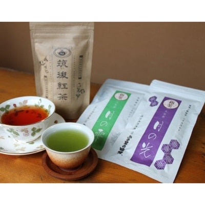 筑後市産の緑茶＆紅茶SET