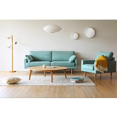 プレーン　ラウンドリビングテーブルWO120【高野木工】