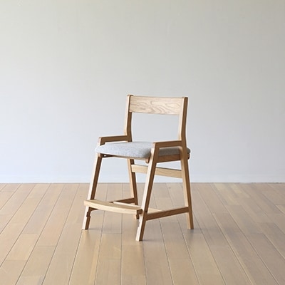 セレストチェア ホワイトオーク 座面:Chart6 グレー【高野木工】